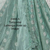 zircon and sequins embroidered partywear Lehengacholi