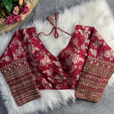 Heavy Dola Silk Saree Blouse