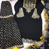 Black Pakistani Dashing Suit