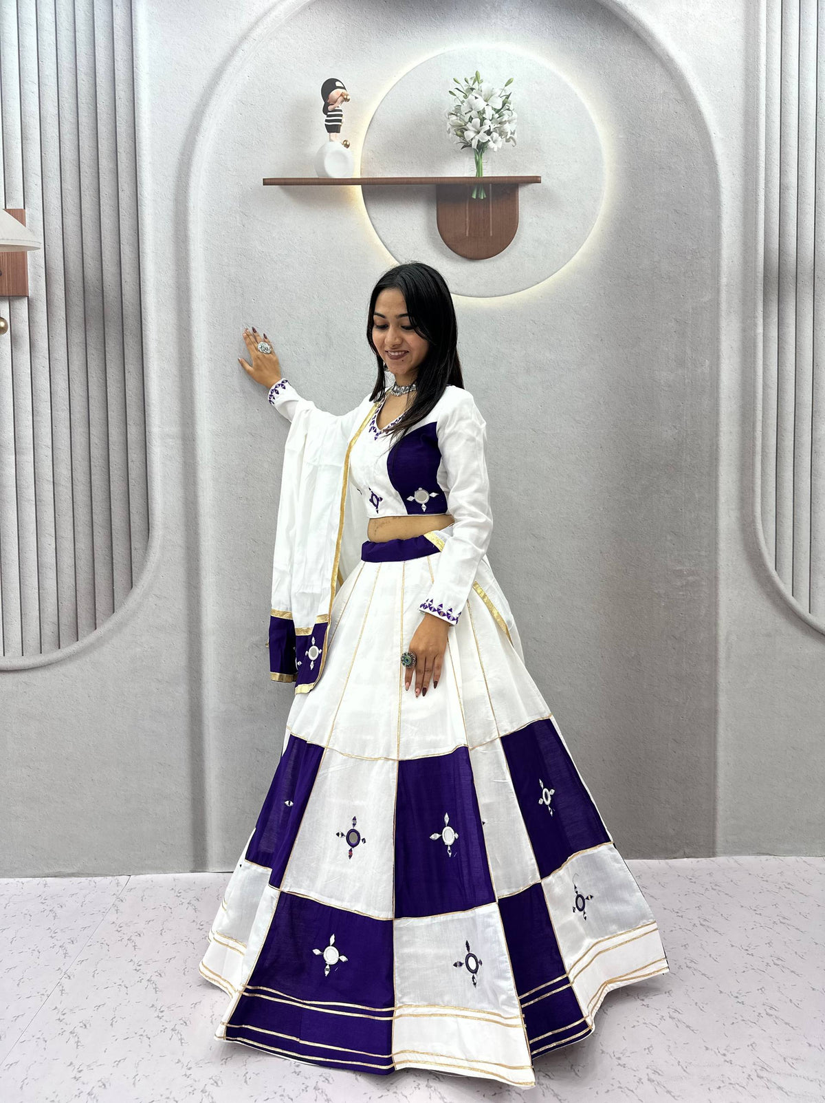 navaratri mirror lenga