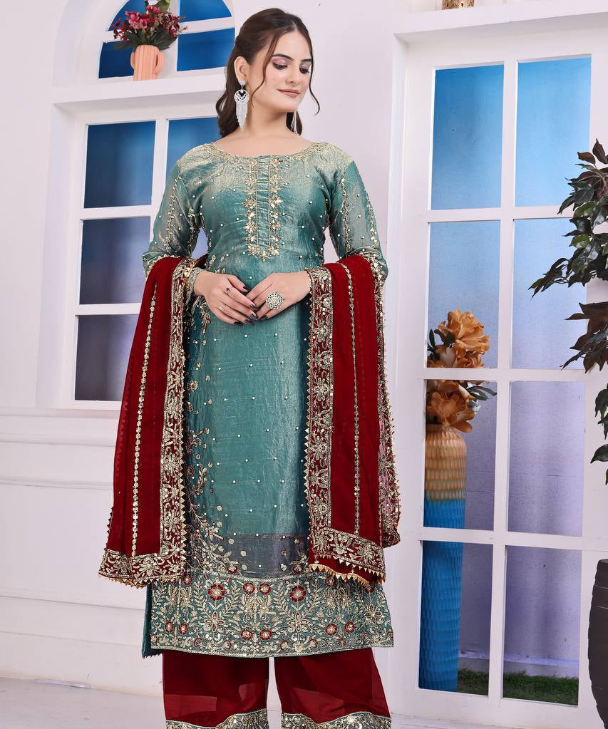 PLUS SIZE FRENDY SILK SUIT