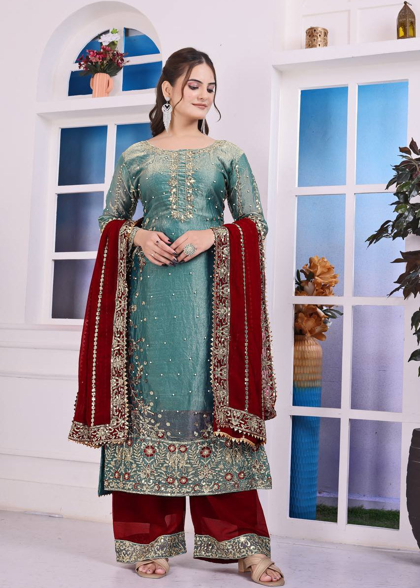 PLUS SIZE FRENDY SILK SUIT