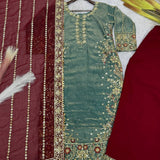 PLUS SIZE FRENDY SILK SUIT