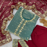 PLUS SIZE FRENDY SILK SUIT