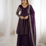 plus size crunchy plazo sarara suit