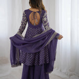 plus size crunchy plazo sarara suit