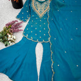 plus size simar silk plazzo suit