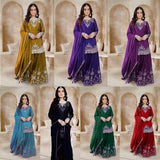 PLUS SIZE PARTY WEAR PLAZZO SUIT