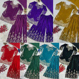 PLUS SIZE PARTY WEAR PLAZZO SUIT