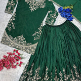 PLUS SIZE PARTY WEAR PLAZZO SUIT