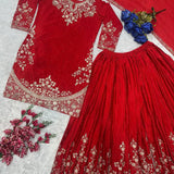 PLUS SIZE PARTY WEAR PLAZZO SUIT