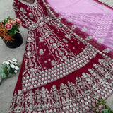 Crafted Designer Embroidered Top Lehenga