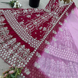 Crafted Designer Embroidered Top Lehenga
