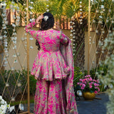 PLUS SIZE SHARARA SUIT