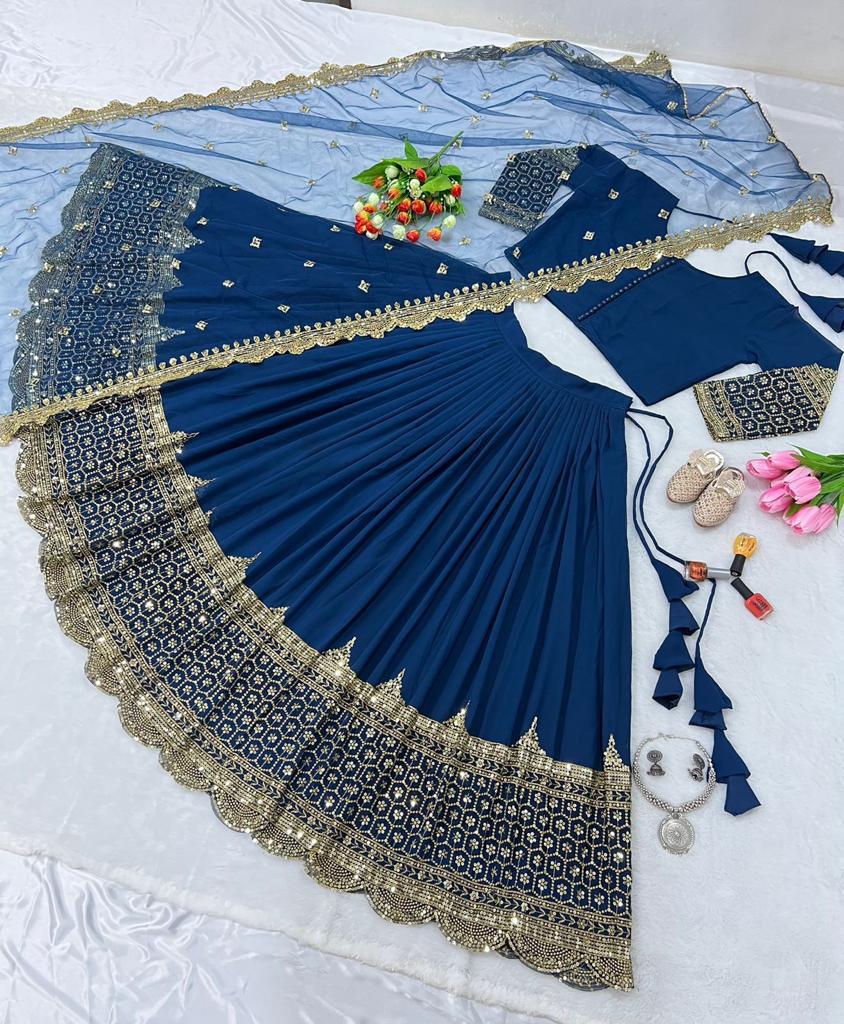 Designer Lehenga Choli With Embroidery Sequence Work