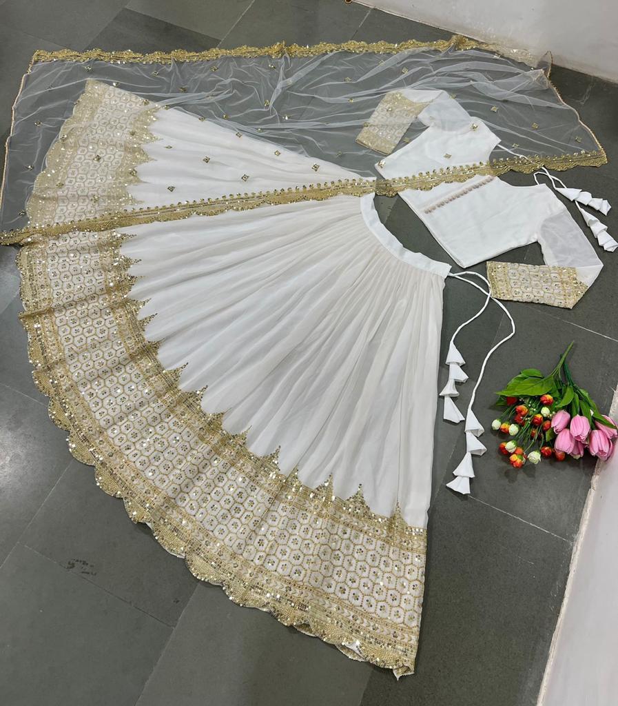 Designer Lehenga Choli With Embroidery Sequence Work