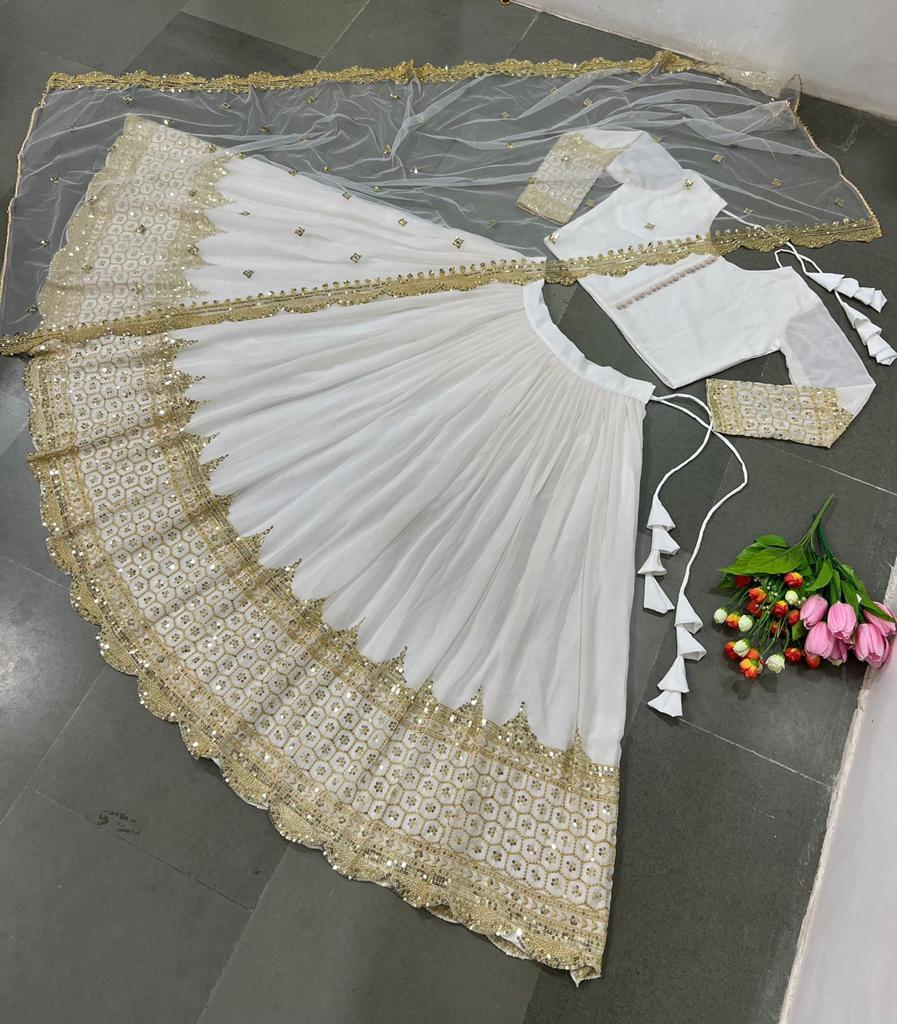 Designer Lehenga Choli With Embroidery Sequence Work